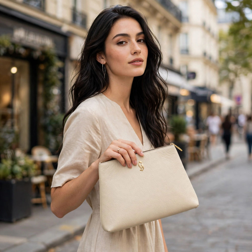 The Margaret Oversized Leather Clutch