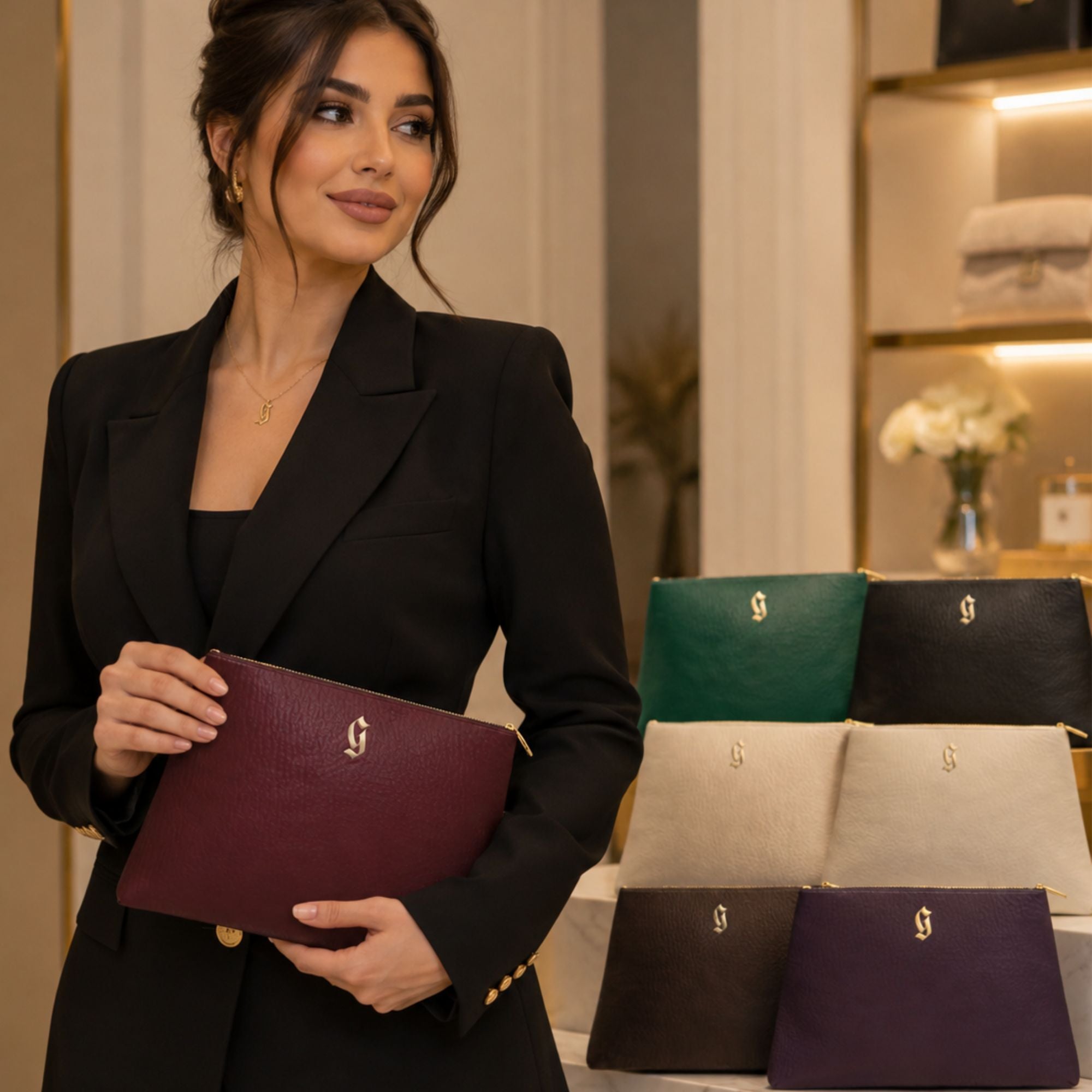 The Margaret Oversized Leather Clutch