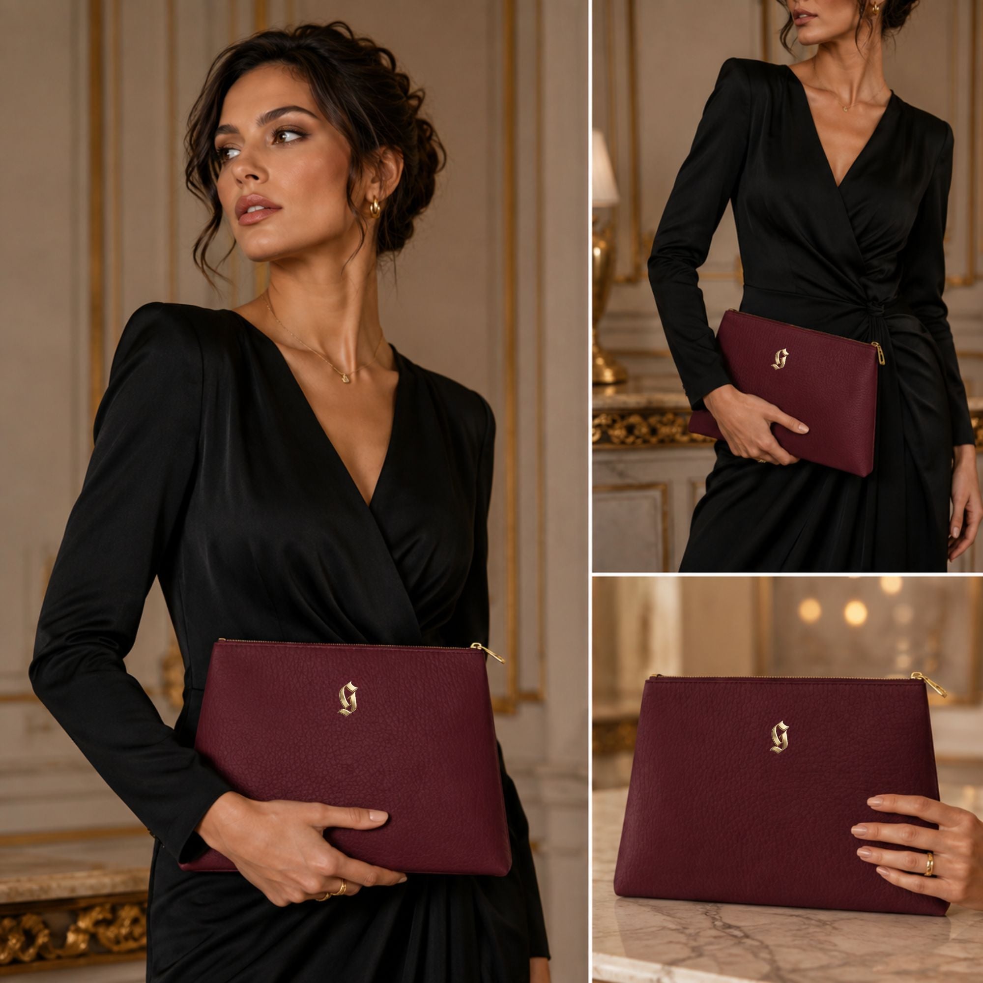 The Margaret Oversized Leather Clutch